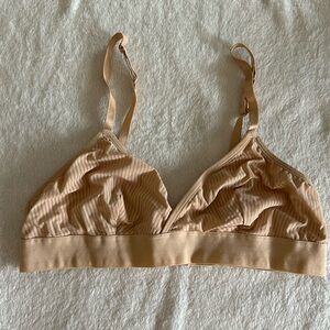 NWOT | BootayBag | Bralette Nude Ribbed Triangle | Size M